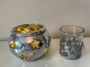 🌼 Aspen Ceramic Star Tea Light Lantern