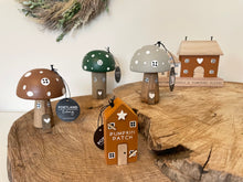 Load image into Gallery viewer, Wooden Mushroom House.
