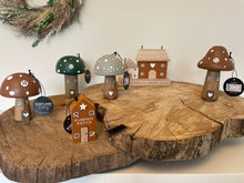 Load image into Gallery viewer, Wooden Mushroom House.
