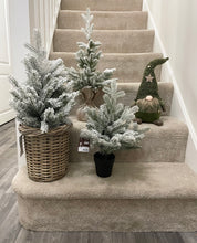 Load image into Gallery viewer, Potted Snowy Indoor Tree
