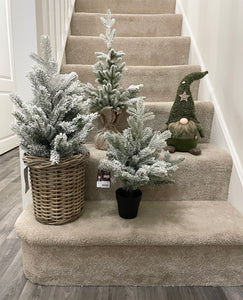 Potted Snowy Indoor Tree