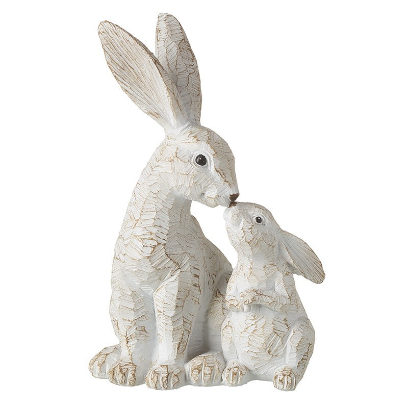 Mother & Baby Rabbit Kissing Decoration