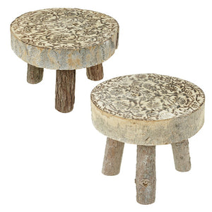 Rustic Wood Stool