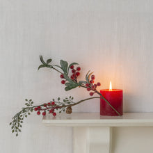 Load image into Gallery viewer, 🎄Iced Red Berry Sprig with Frosted Leaves
