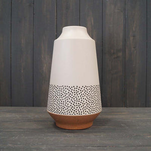 Earthy Dotty Bamboo Skandi Vase