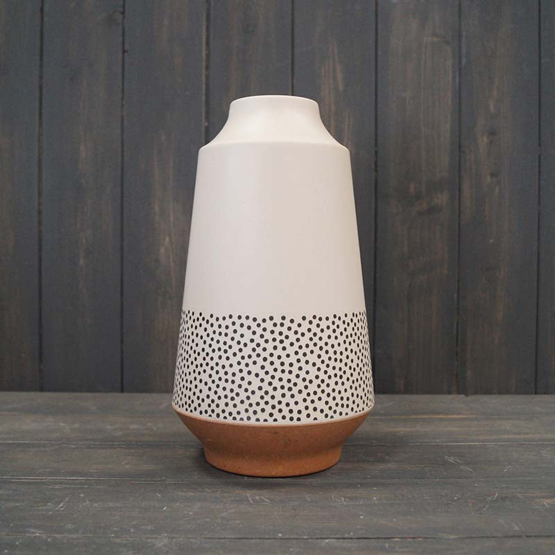 Earthy Dotty Bamboo Skandi Vase