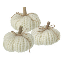 Load image into Gallery viewer, Wool Knitted Pumpkins Set Of 3
